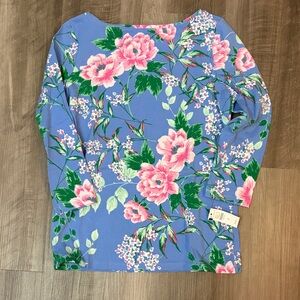 Talbots Floral Knit Top